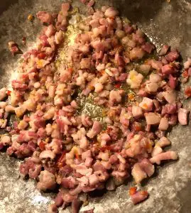 Chopped pancetta