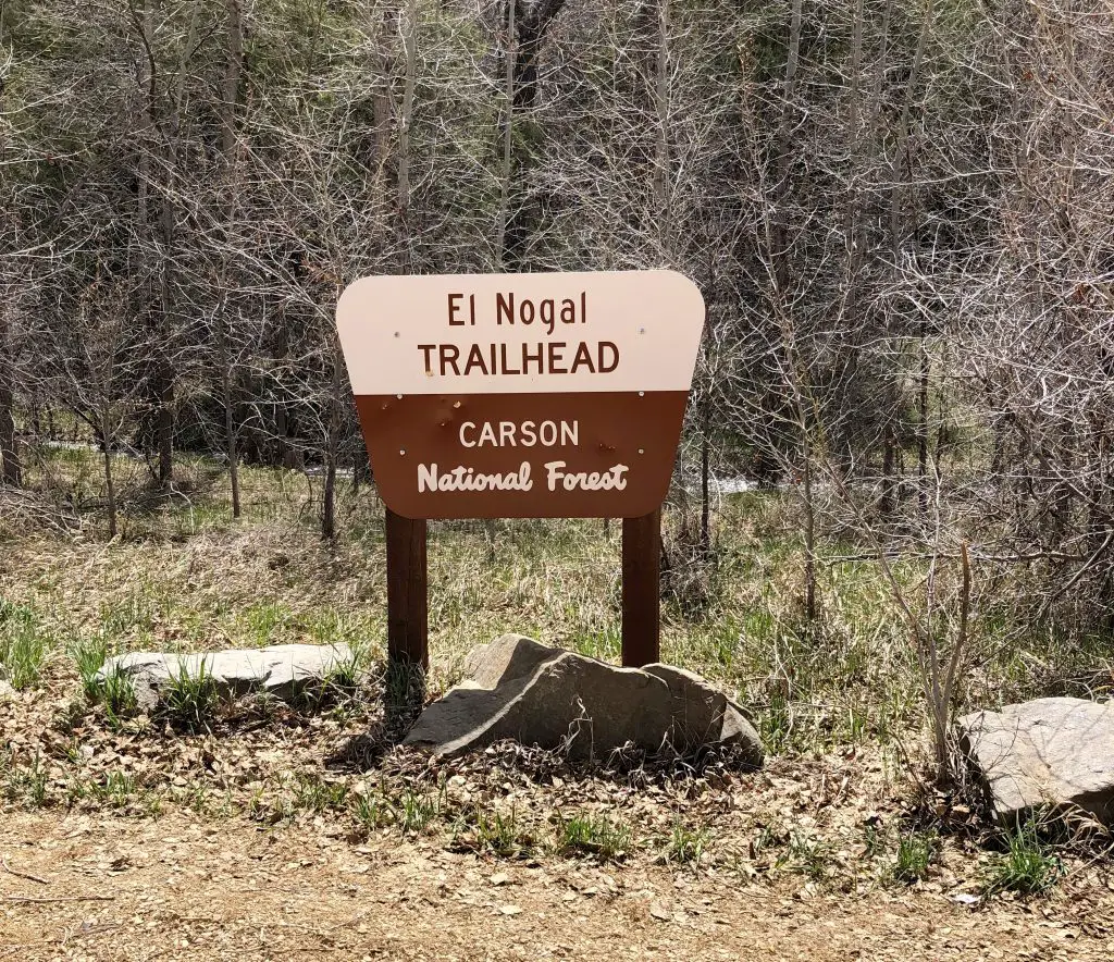 El Nogal Trailhead Carson National Forest