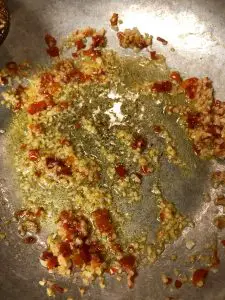 Stir Frying Thai Chili Garlic and Oil