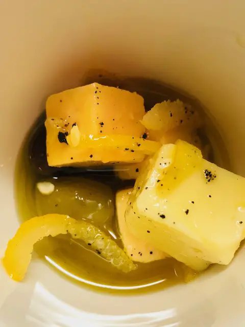 Cheese With Yuzu Marinade