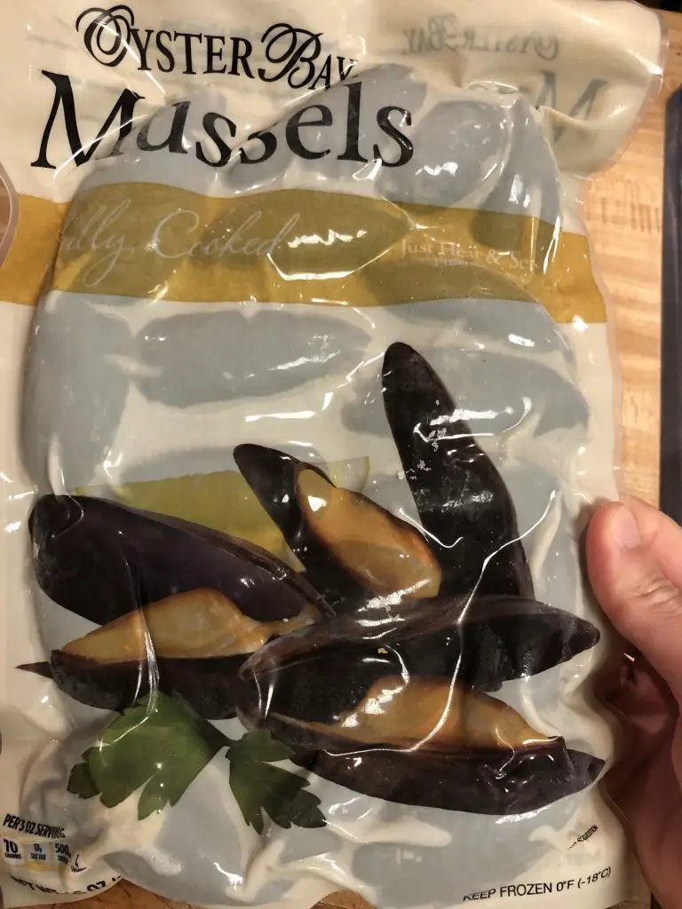 frozen mussels