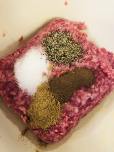 ground lamb and spices