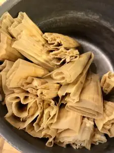 MIssissippi Hot Tamales Stood Up in a Saucepan