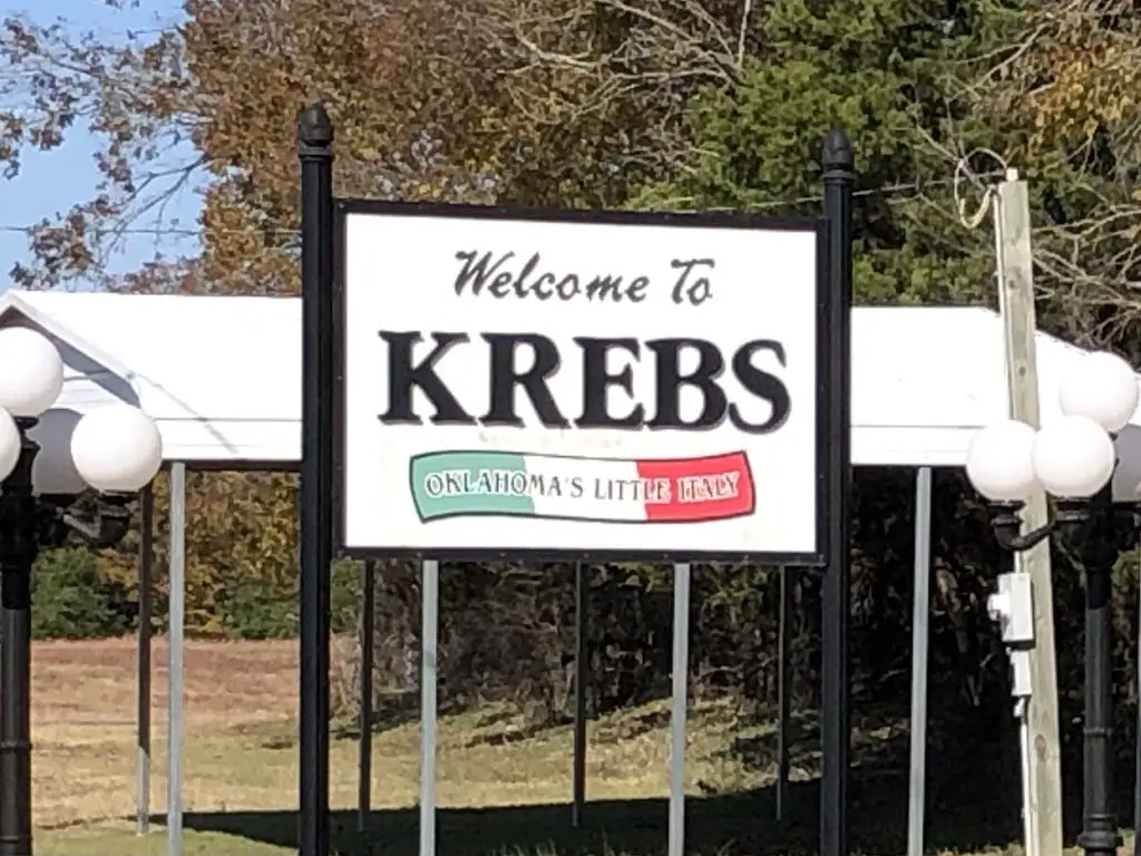 Krebs Oklahoma Sign