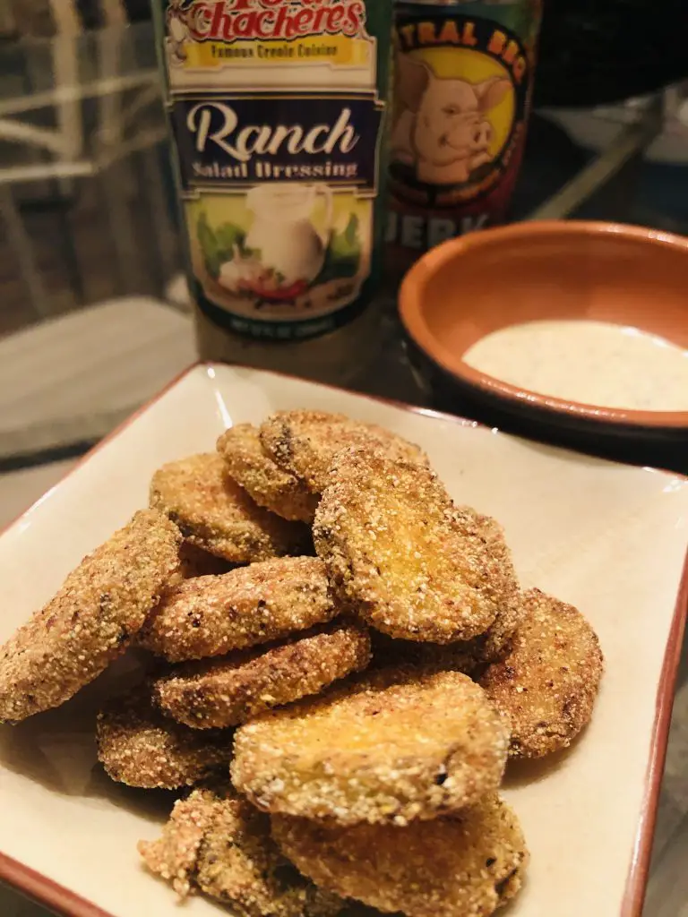 Fried Pickles and ranch dressing