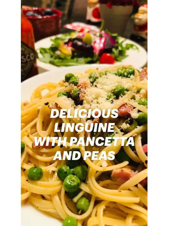 Linguine With Pancetta and Peas