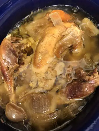 Stewing Hen in a crockpot