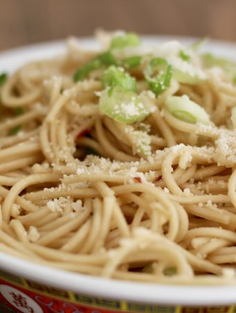 Garlicky, Buttery, and Cheesy Asian Noodles!