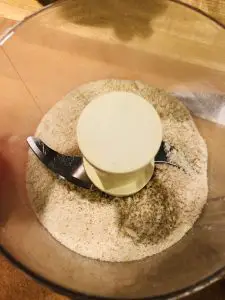 panko that has been pulverized in a food processor
