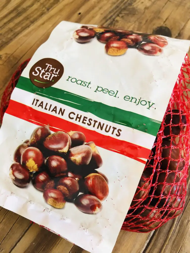 a bag of Italian chestnuts