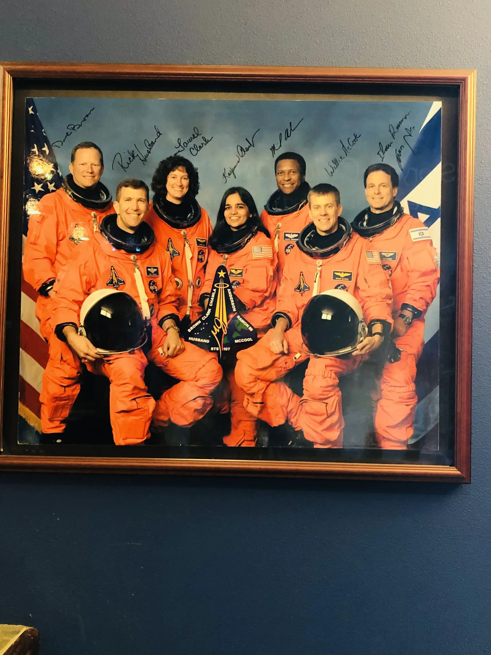 The 7 astronauts of the STS-107 Columbia