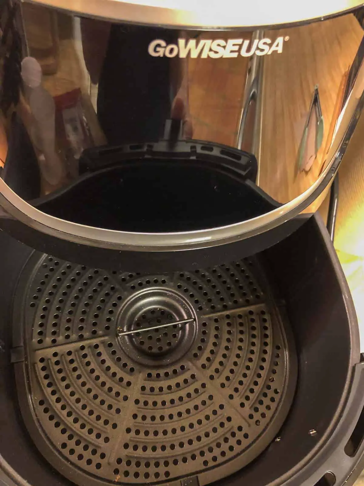 GoWise USA Air Fryer with the basket pulled out.