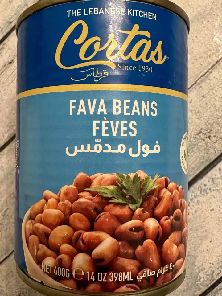 A can of Cortas Fava Beans.